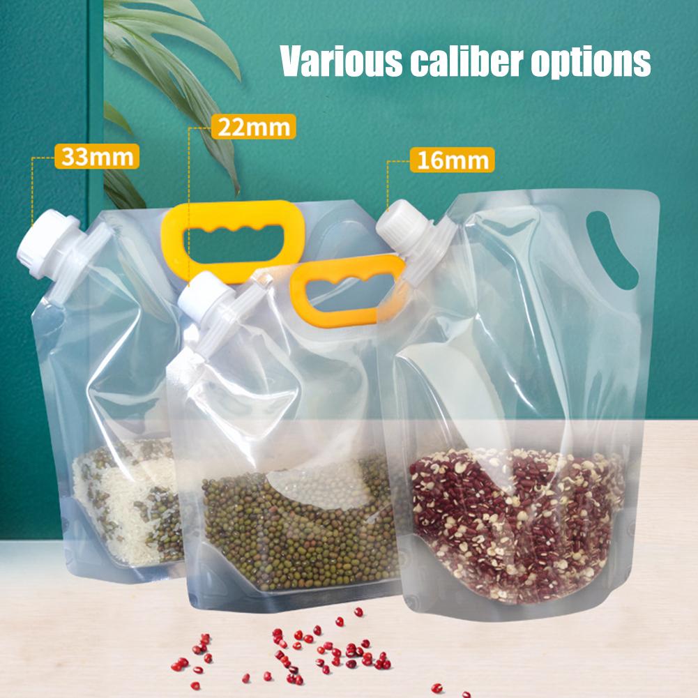 Plastic 1.5L Food Storage Bag Grain Storage Suction Bags